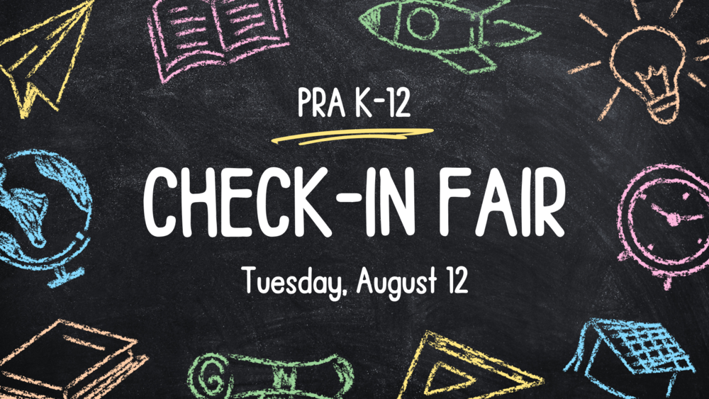 Check-In Fair set for August 12