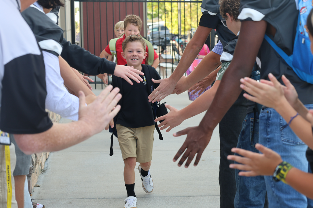 PRA Football welcomes K-5 students to school