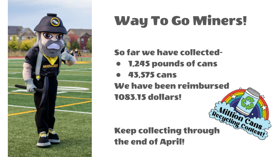 Million Cans Recycling Contest Update 12.18