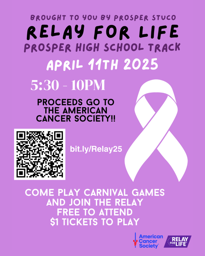 Graphic for Prosper HS Relay for Life