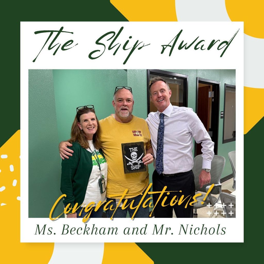 SHIP Award Winners - Ms. Beckham and Mr. Nichols