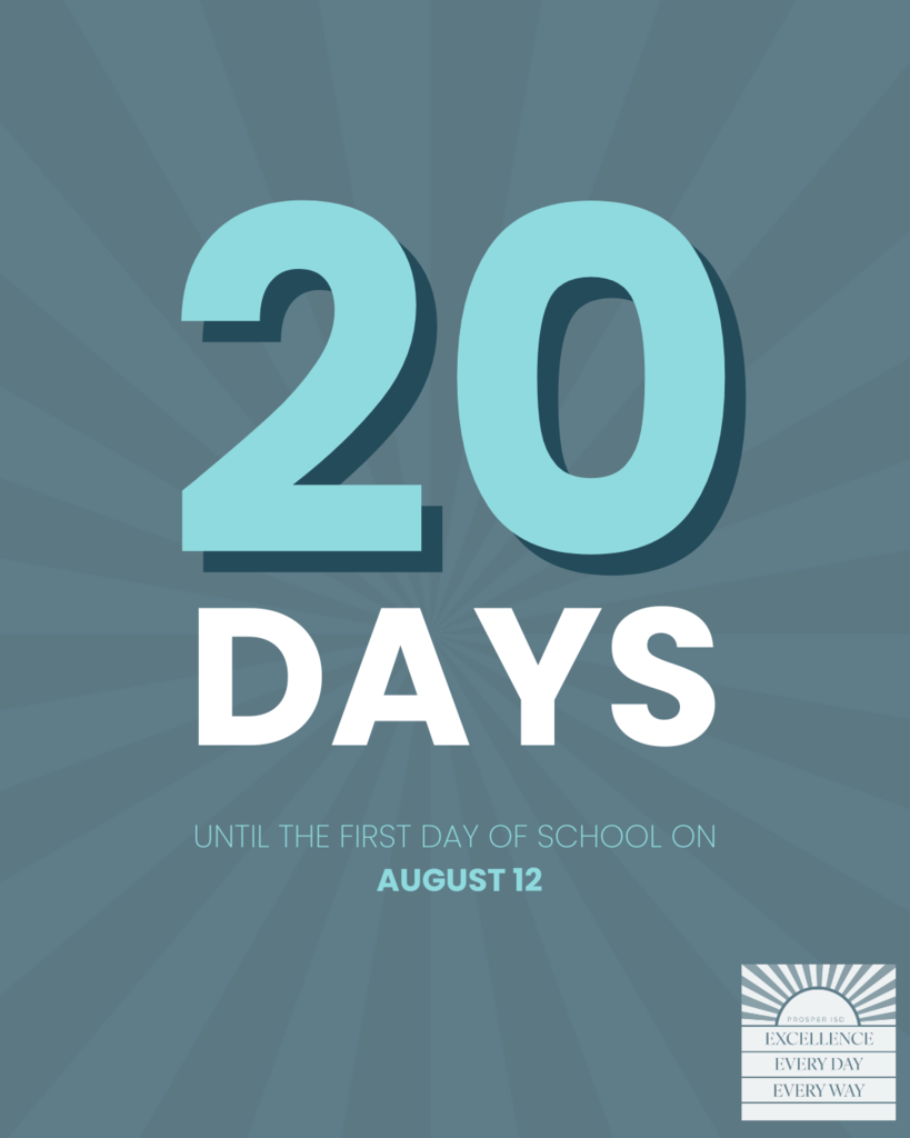 First day of School is August 12