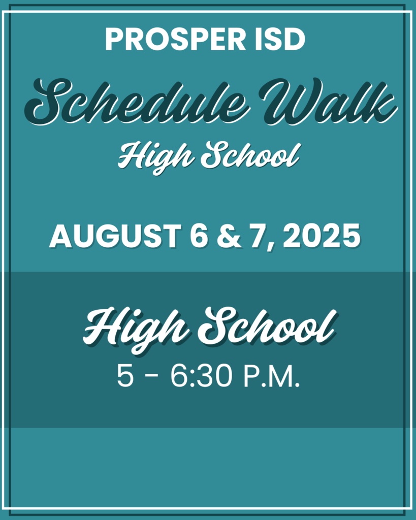 Schedule Walk