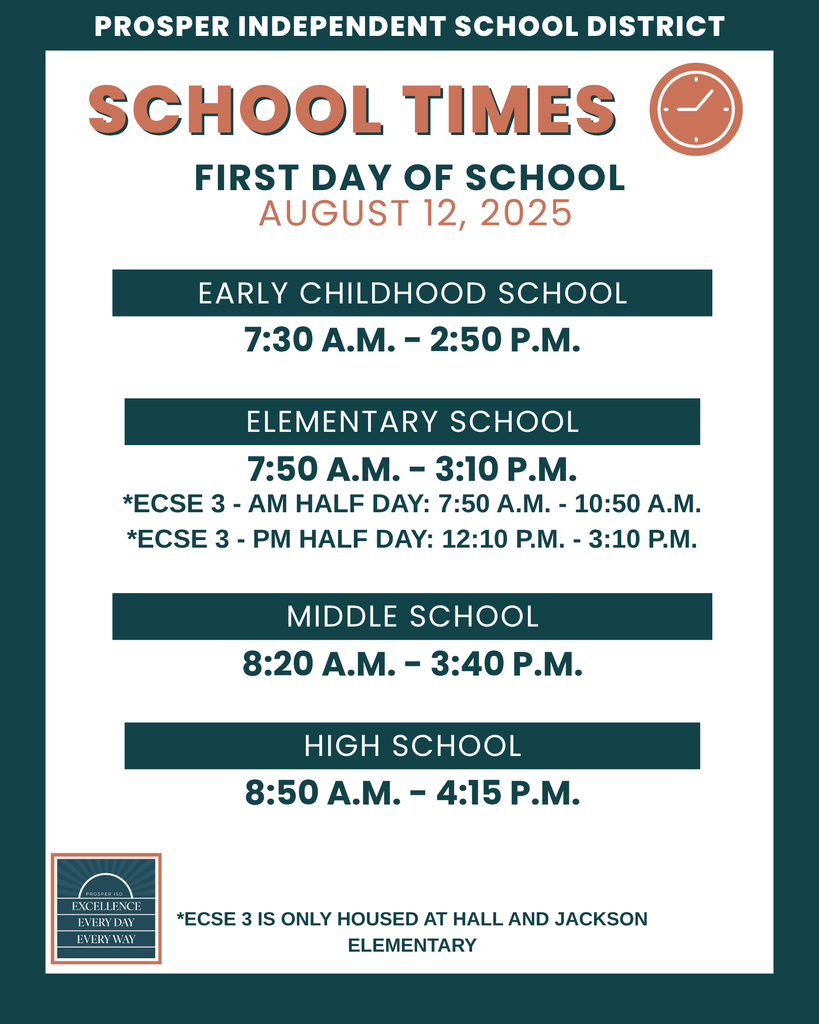 2025-2026 School Times