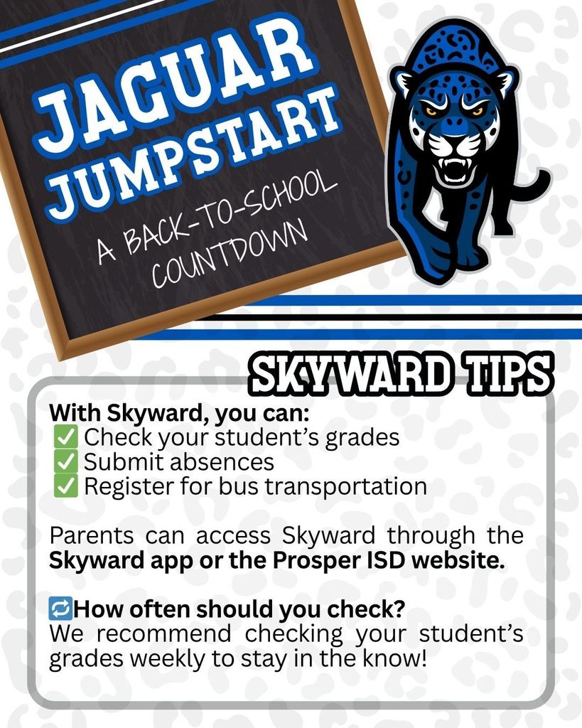 Skyward Tips - Check student grades, submit absences, and register for bus transportation.