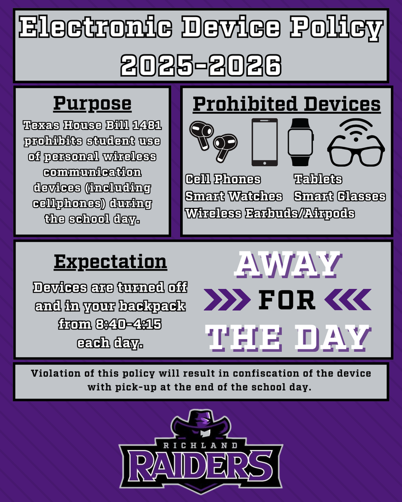 Electronic Device Policy 2025-2026