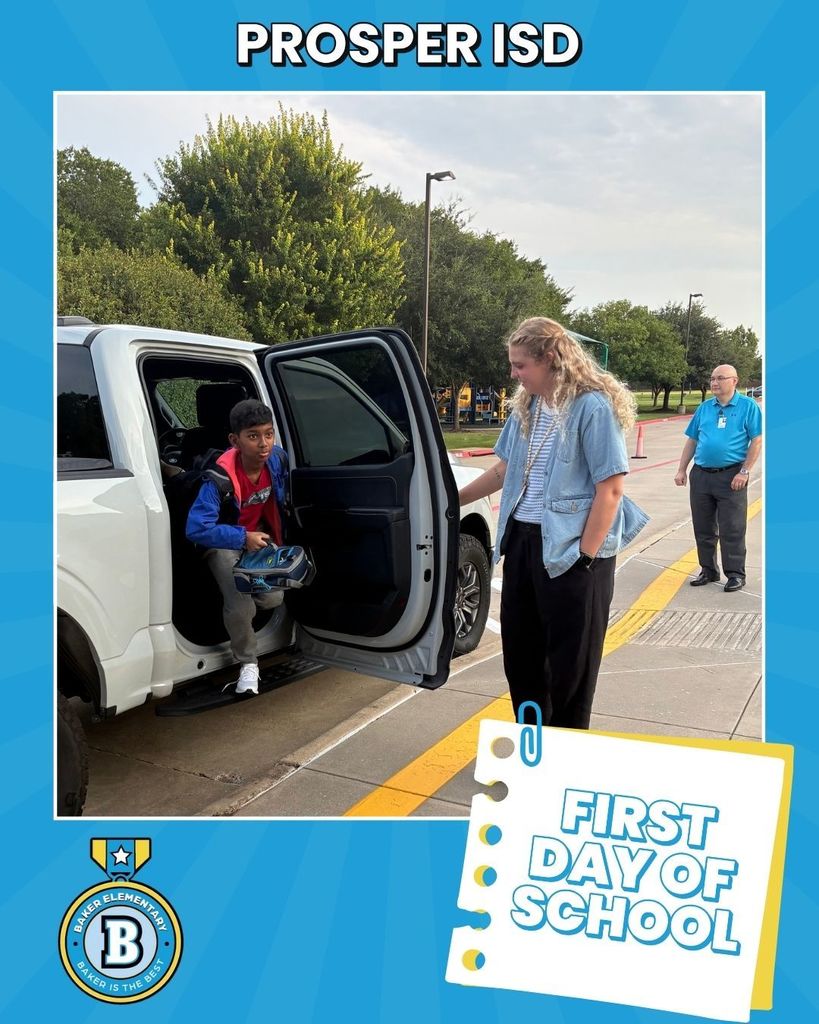 Baker Elementary First Day of School