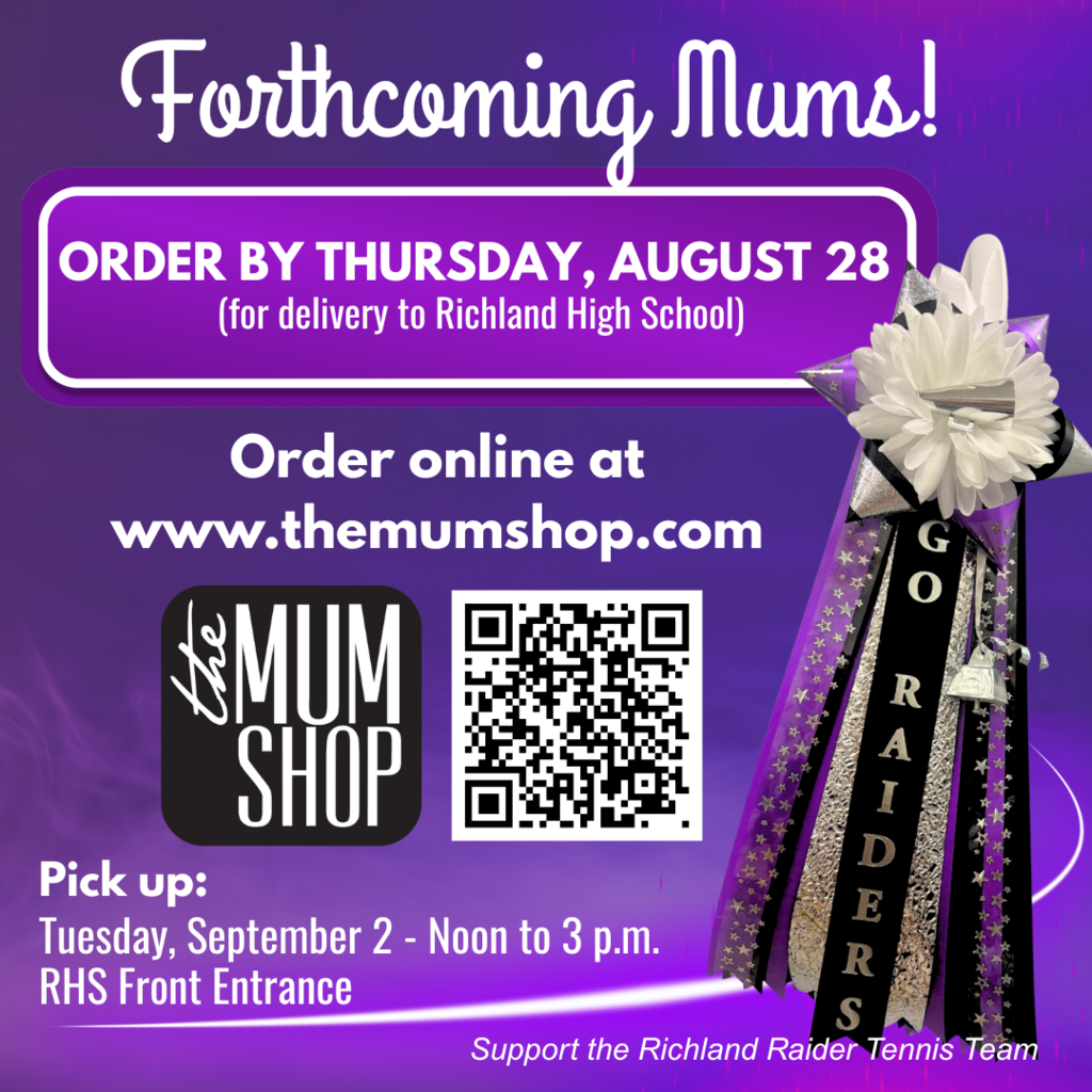 RHS Homecoming mums - Order and pick up dates