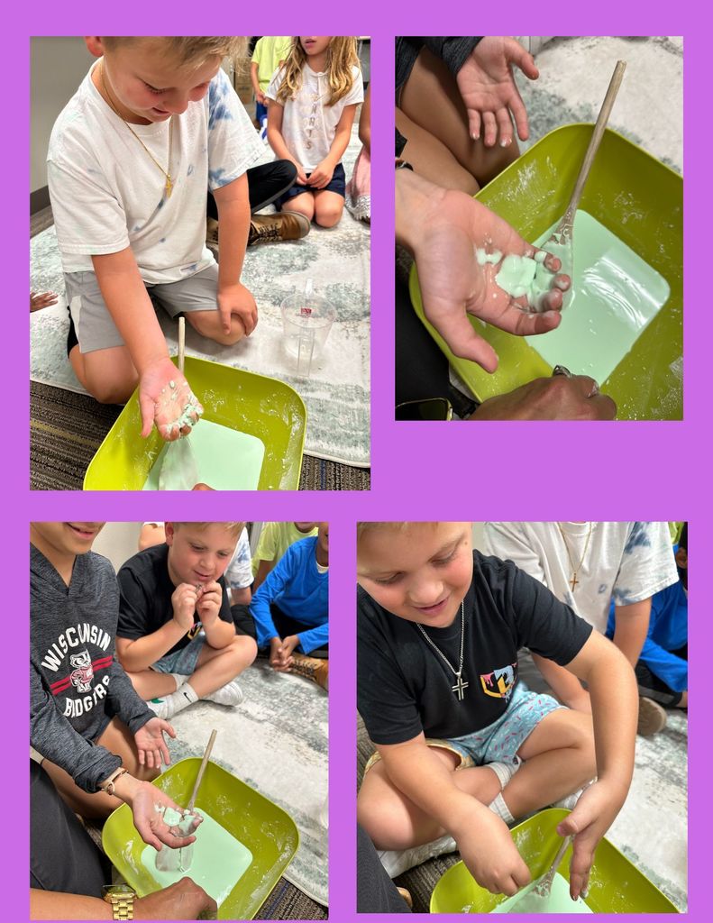 Second graders in Mrs. Heaton’s class made Oobleck after learning all about properties of matter, including solids and liquids. We had a blast!!
