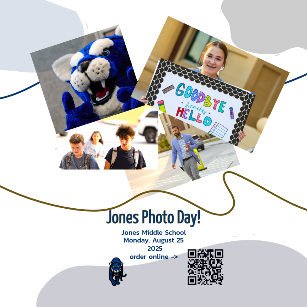 Graphic Describing Jones' upcoming student portrait day on Monday the 25th.