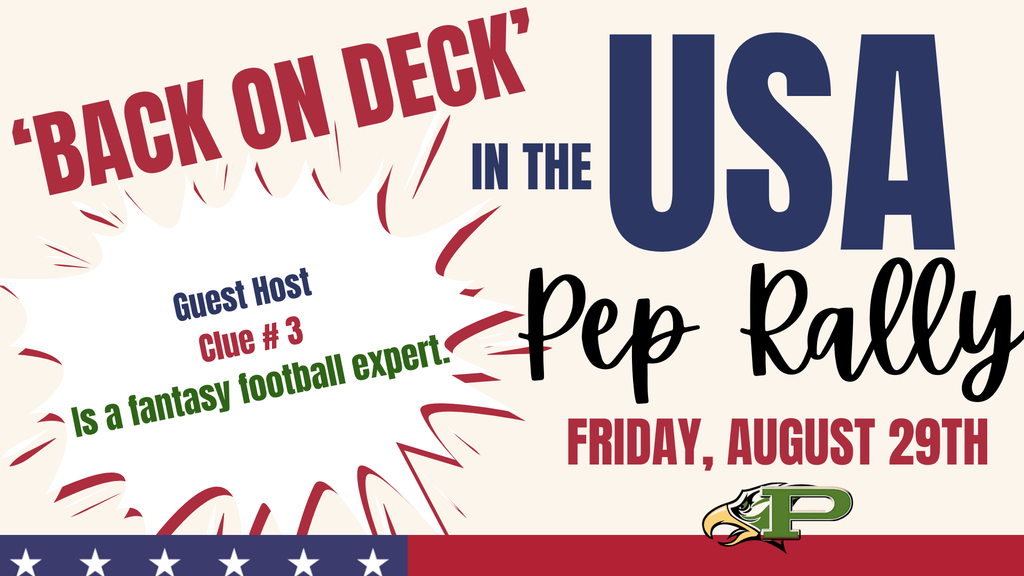 Pep Rally Guest Host Clue #3