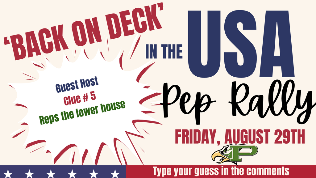 Clue #5: Our pep rally guest host reps the Lower House