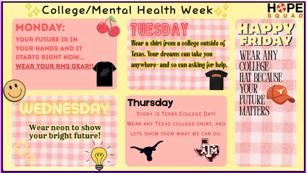 College/Mental Health Week