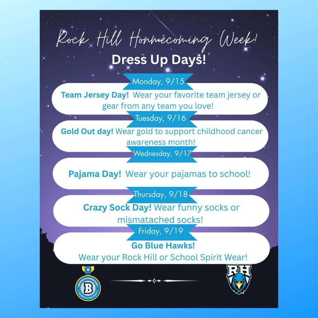 Rock Hill Homecoming Dress Up Days