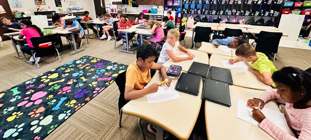 Ms. Miller's class participated in Scholastic's StoryVoice Friday with authors Peter H. Reynolds and MarcColagiovanni sharing their book The Reflection in Me.