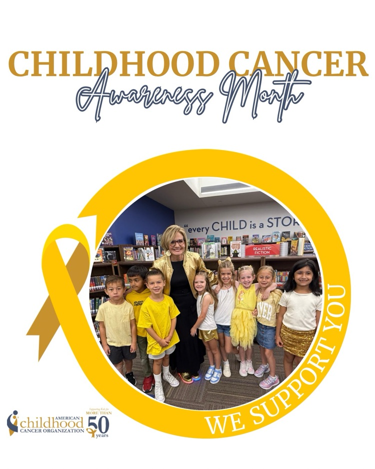 ✨ Students and staff across Prosper ISD united in gold today—showing their support and raising awareness for Childhood Cancer. Together, we shine a light on hope, strength, and resilience. 🎗️
