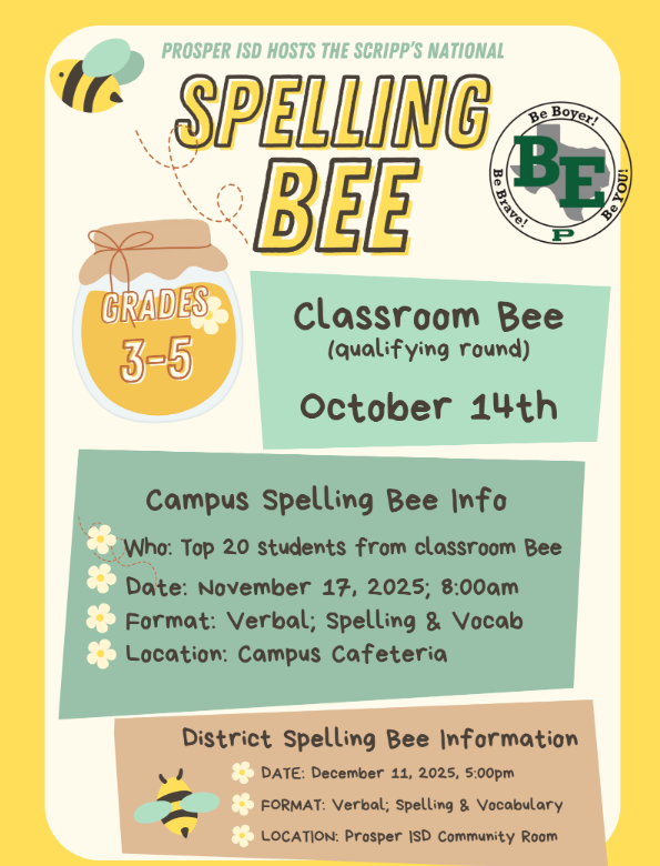 Spelling Bee information