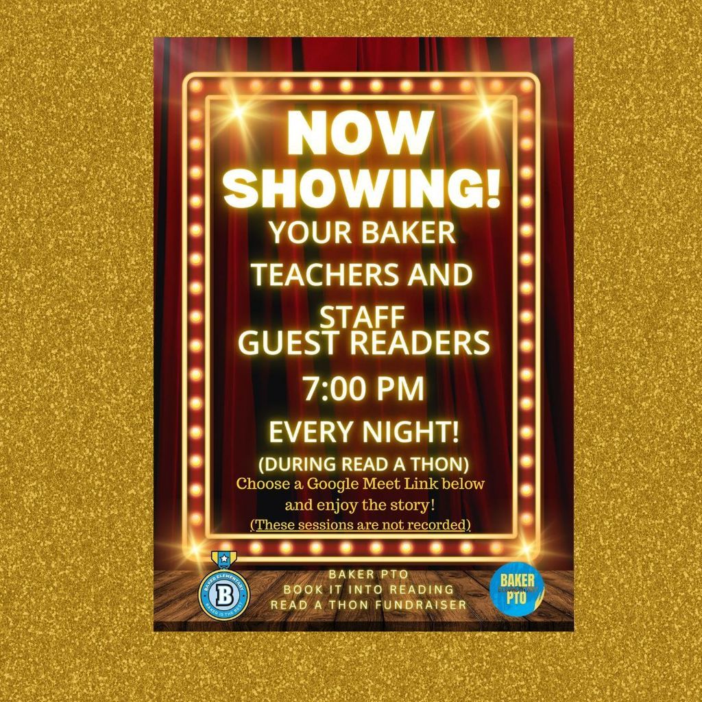 Baker Read A Thon Guest Readers Sept 26