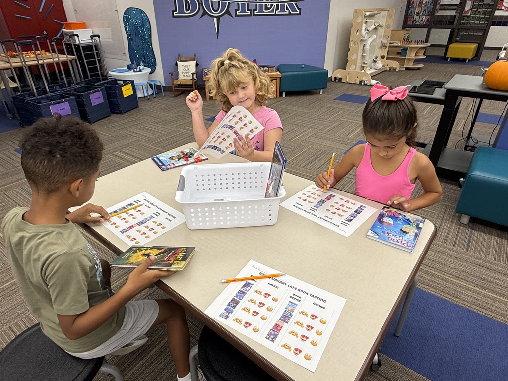 First Grade Book Tasting