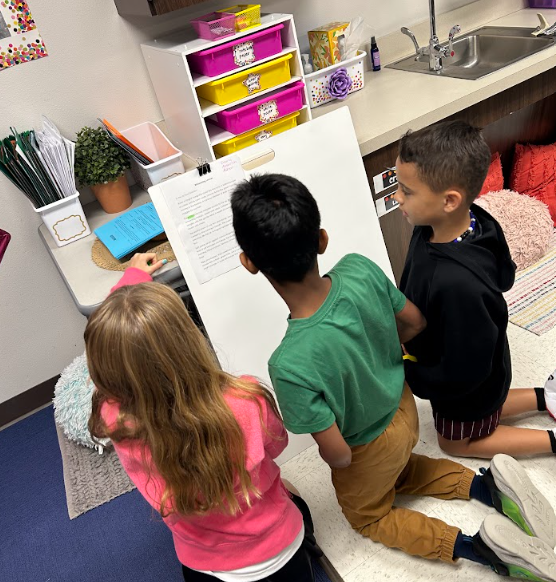 Third grade enjoyed analyzing fall sensory poems.