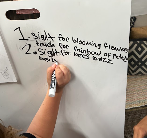 Third grade enjoyed analyzing fall sensory poems.