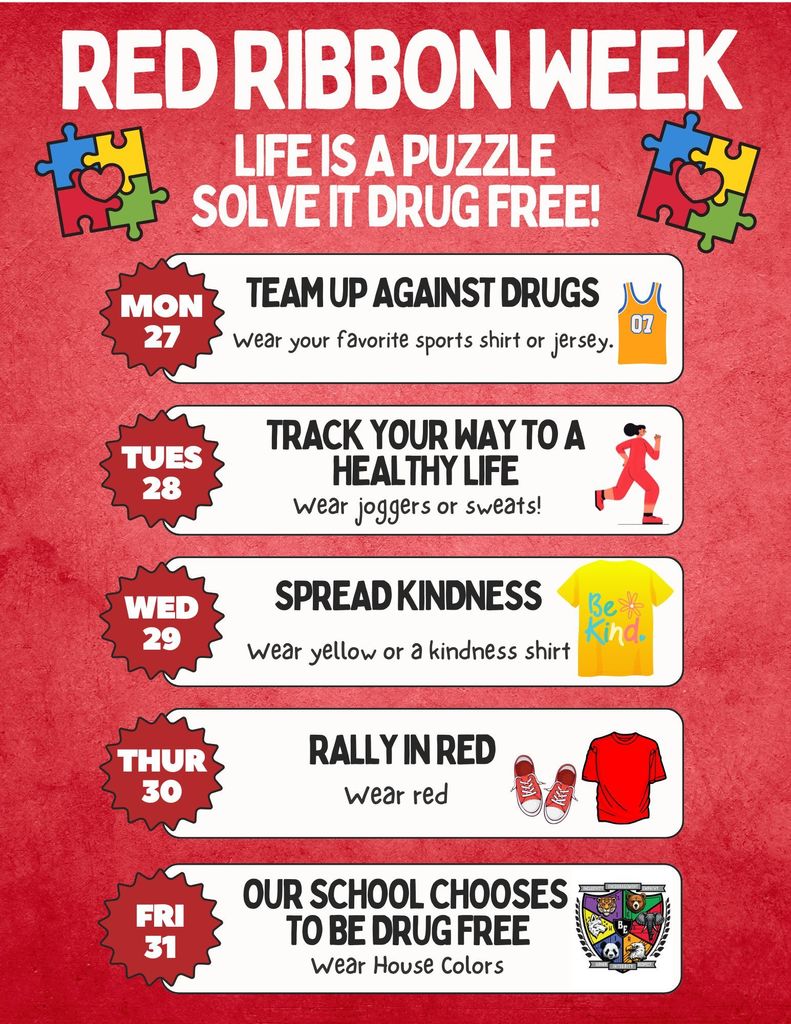 Baker Elementary Red Ribbon Week