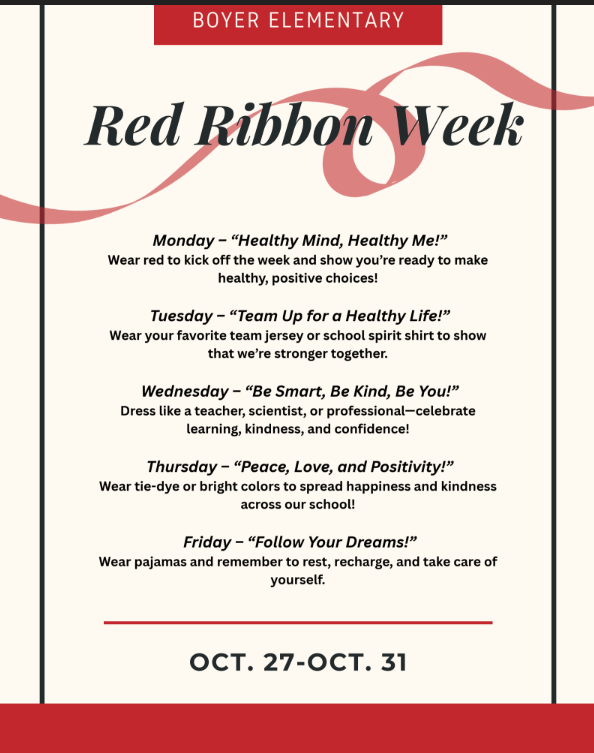 Red Ribbon Dress Up Days