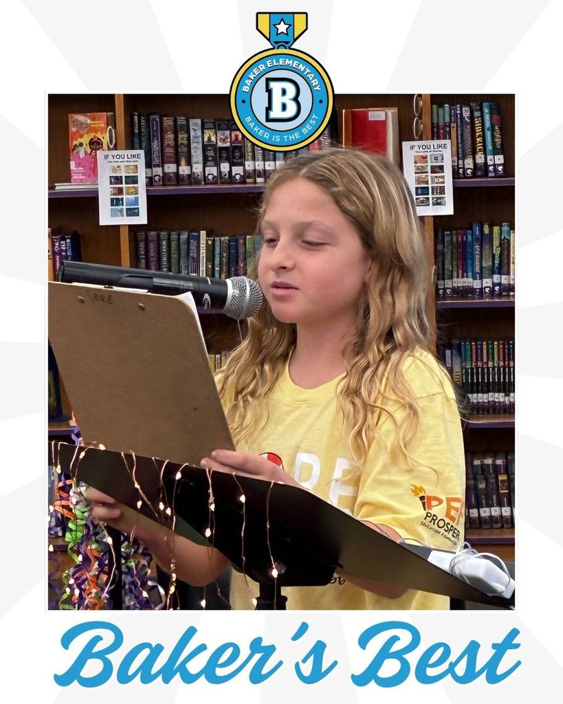 Baker Elementary 5th Grade Open Mic