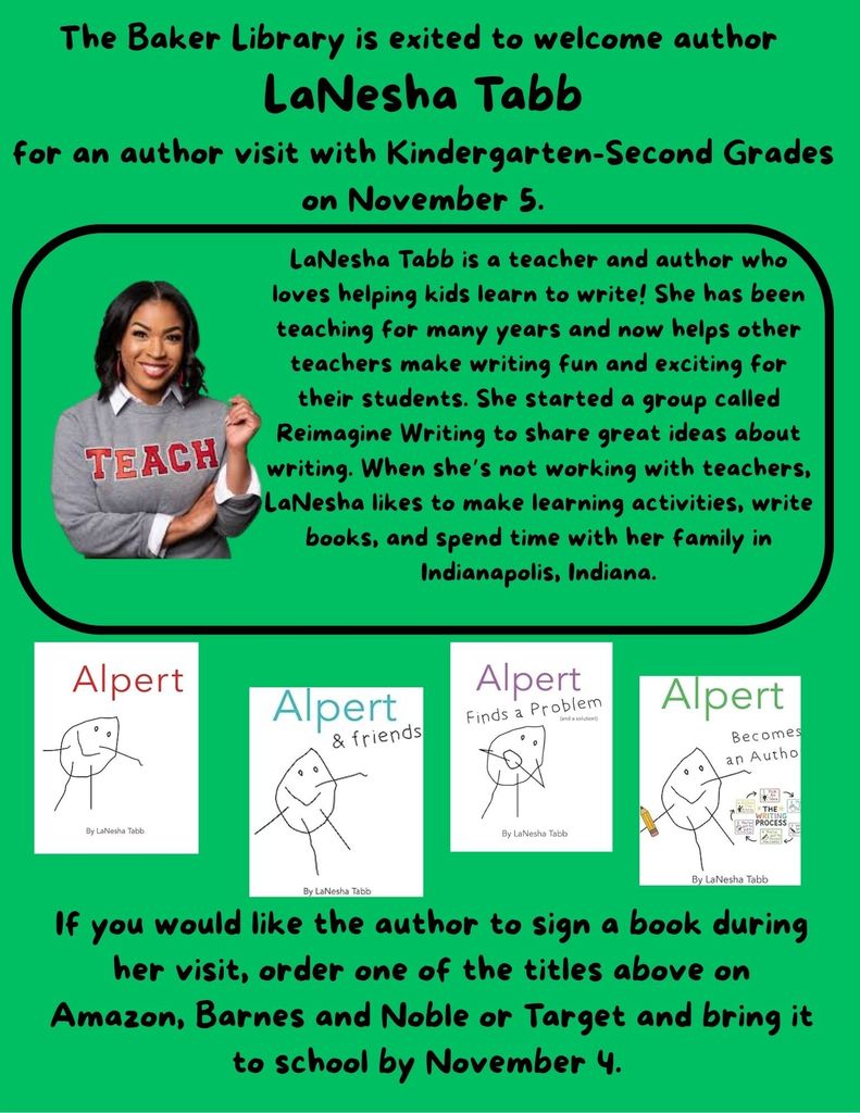 Baker Library Author welcomes LaNesha Tabb