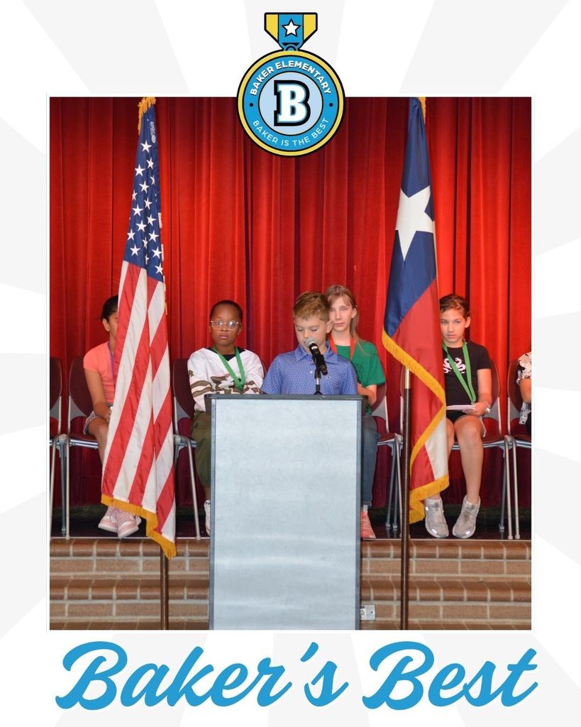 Baker Elementary Student Council Elections