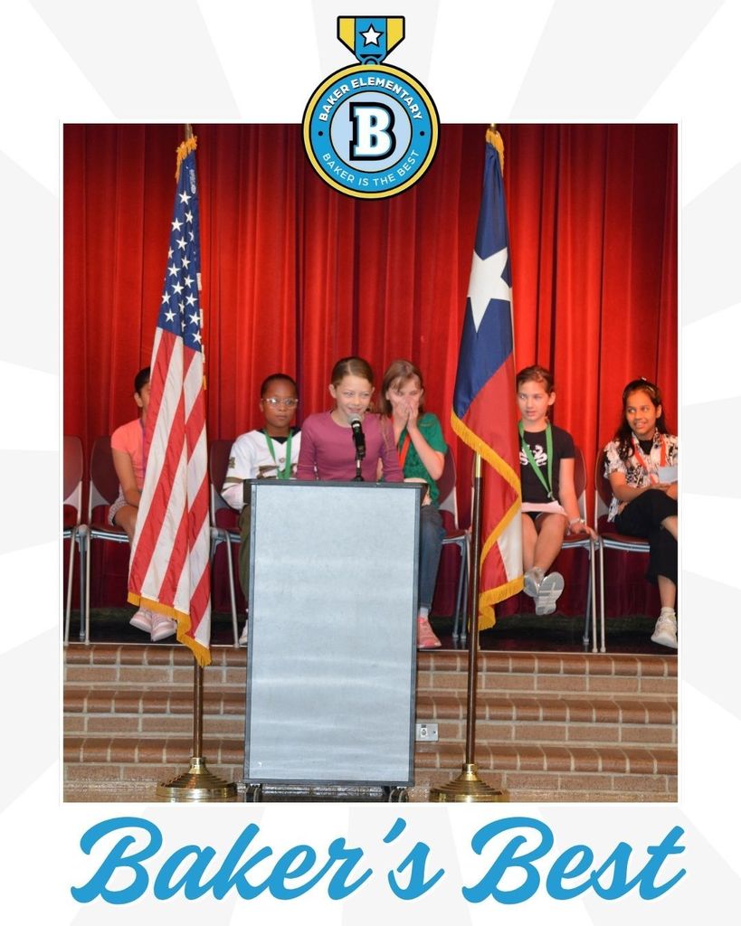 Baker Elementary Student Council Elections