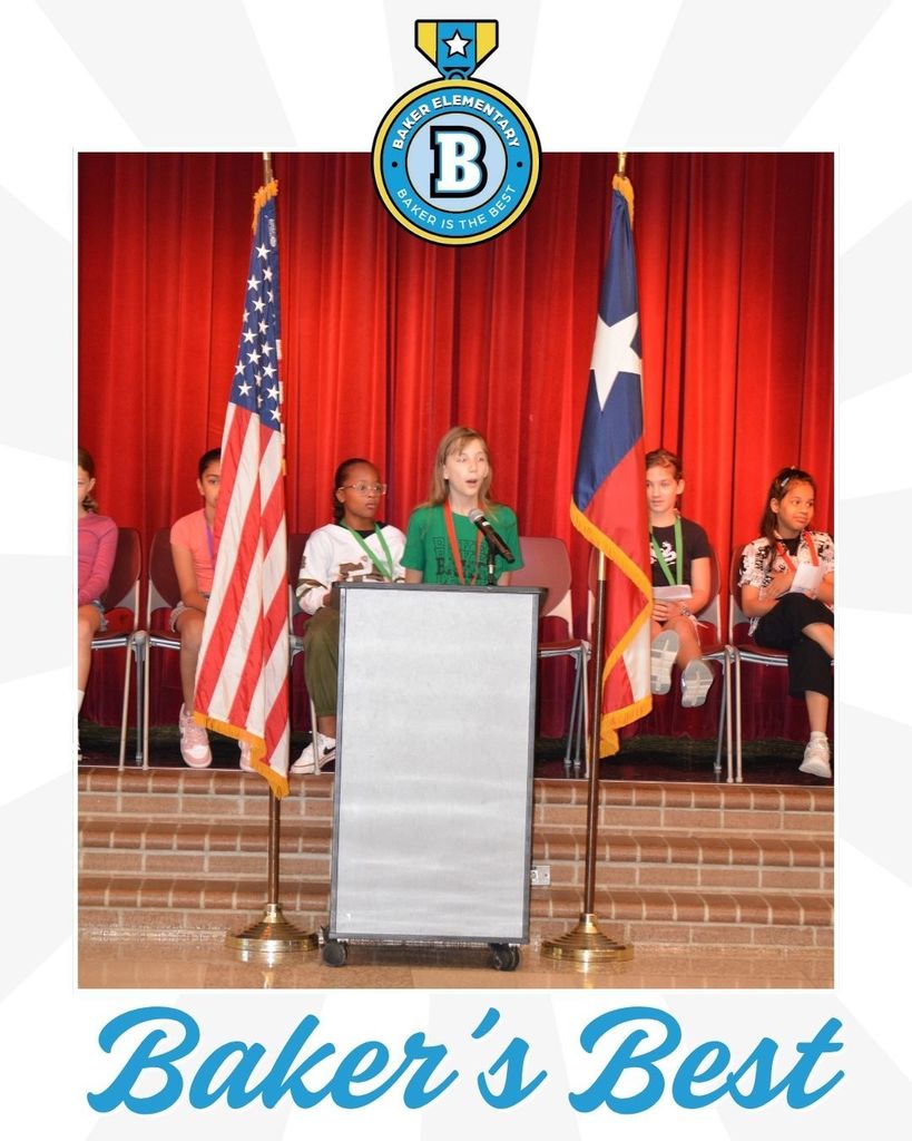 Baker Elementary Student Council Elections