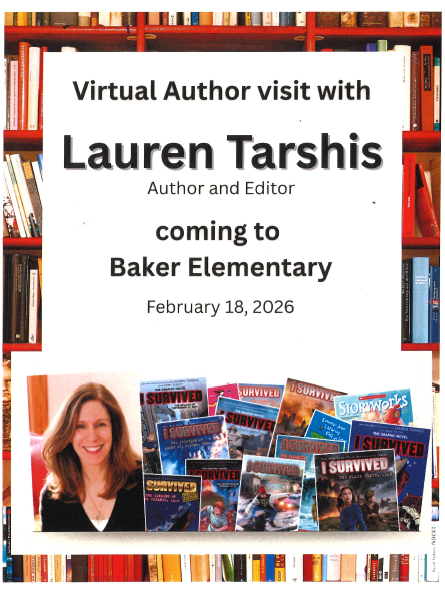 Baker Elementary author visit Lauren Tarshis
