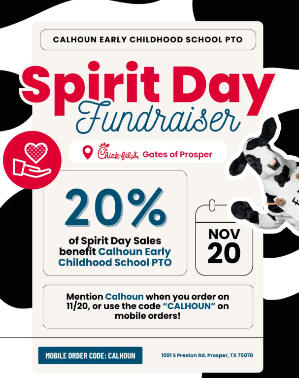 PTO Chick fil a Spirit Day
