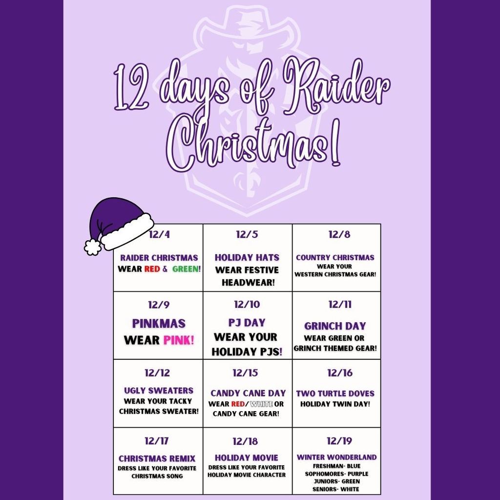 Holiday Spirit Days!