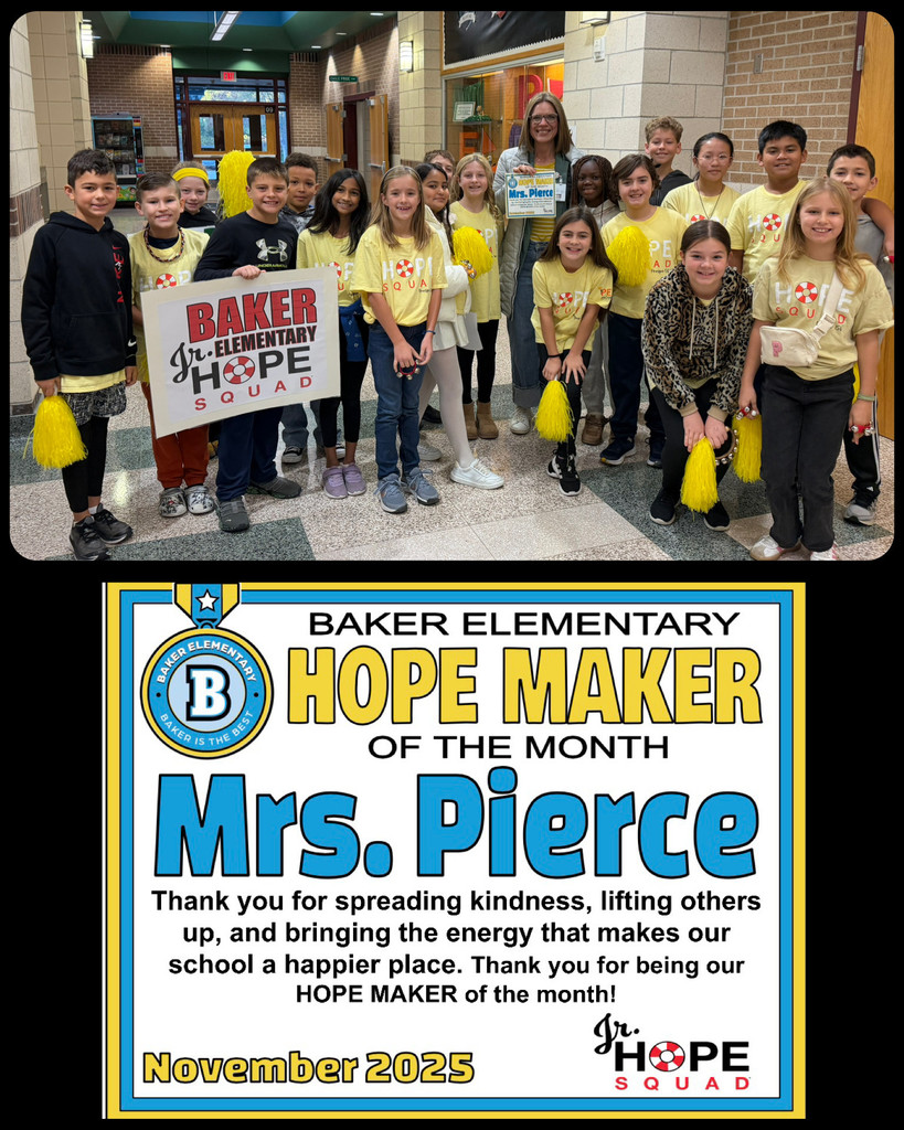 Baker Elementary Hope Maker of November 2025