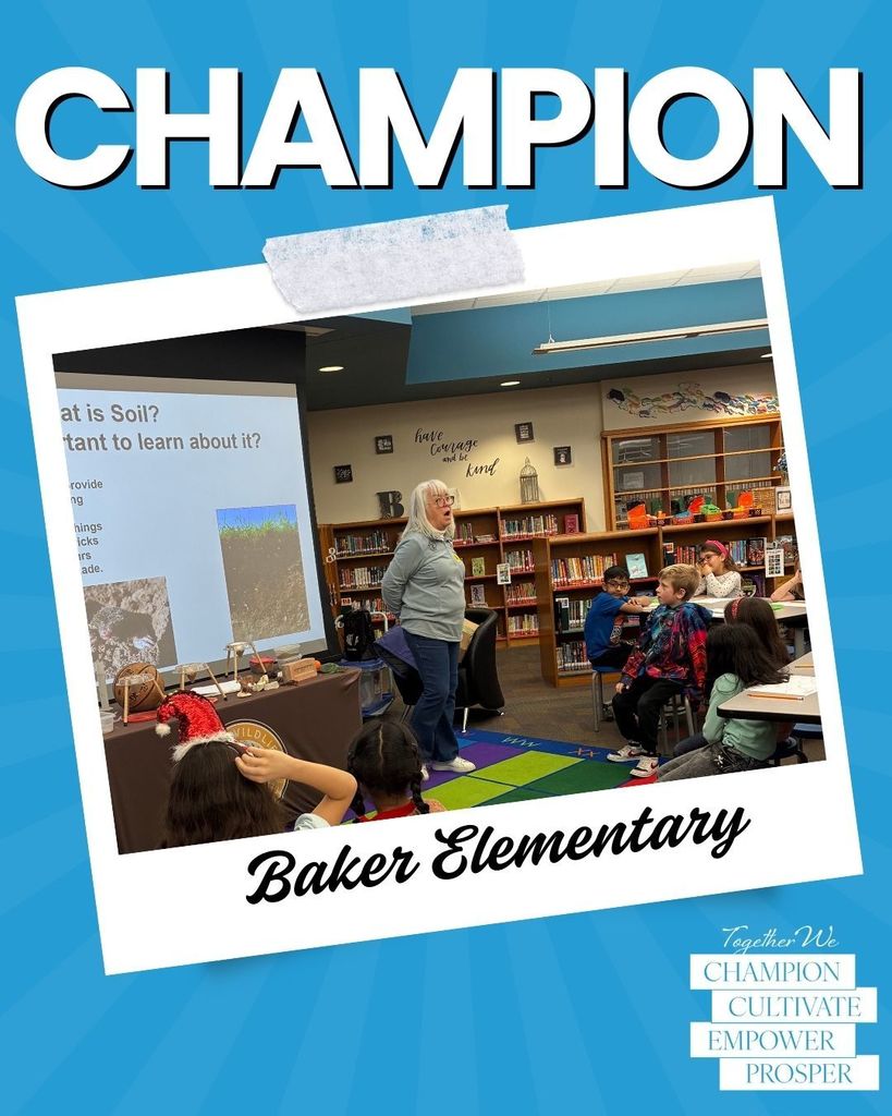 Baker Elementary 1st Grade Texas Wildlife Assoc. Soil Lesson