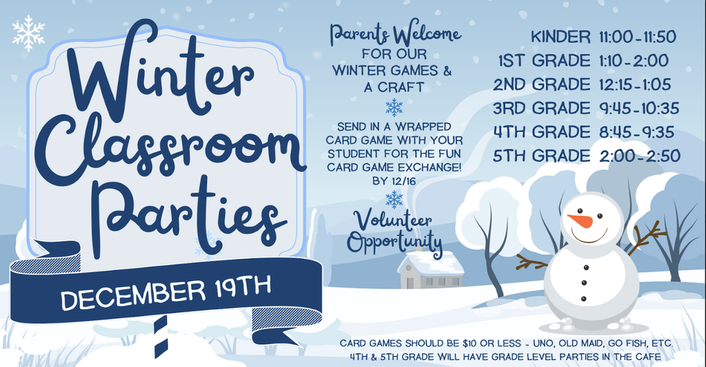 Winter Party Information