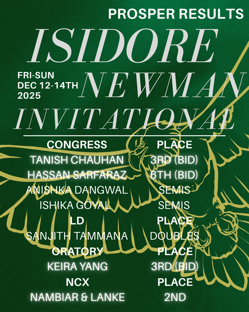 Speech & debate competition results