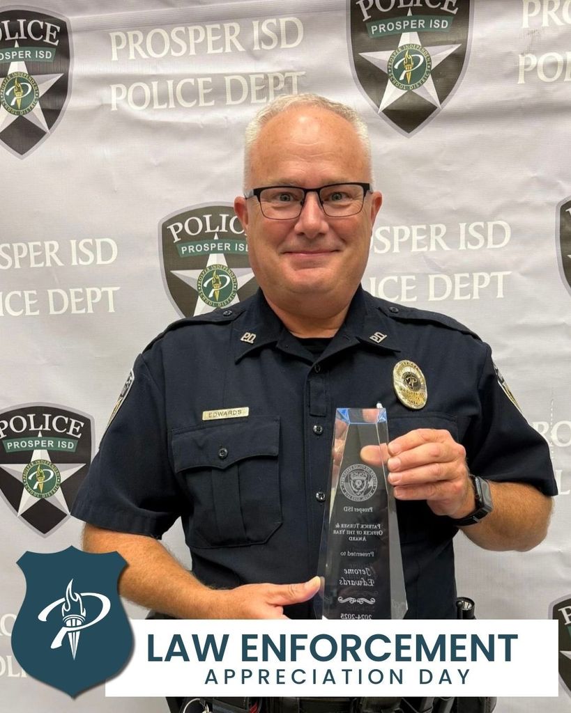 Baker Elementary Law Enforcement Appreciation Day Officer Jerome Edwards