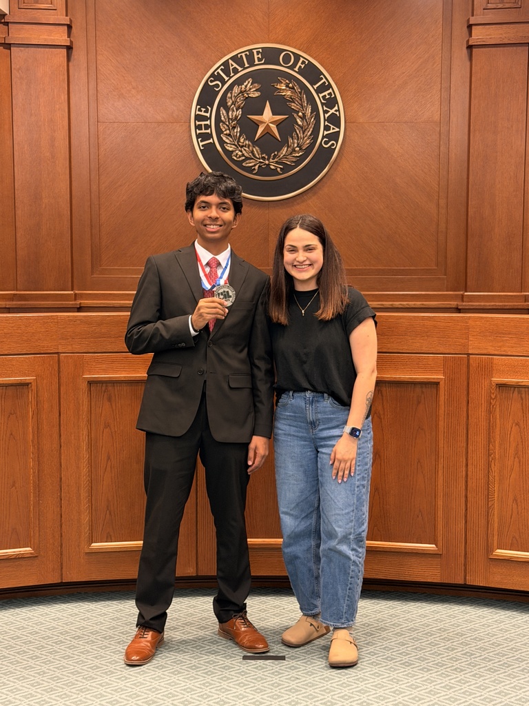State Runner-Up Senior Tanish Chauhan & Coach Hannah Rodriguez 