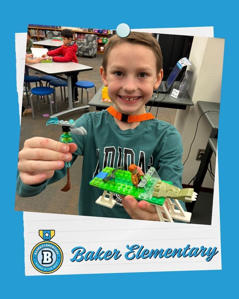 Baker exploring STEM with Maker Space in the Library