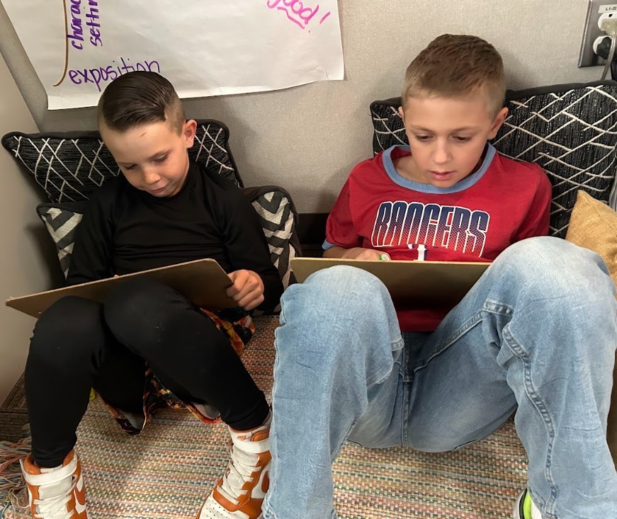 Third Graders Working on Argumentative Texts