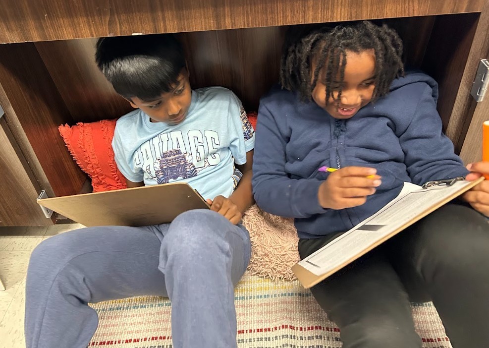 Third Graders Working on Argumentative Texts