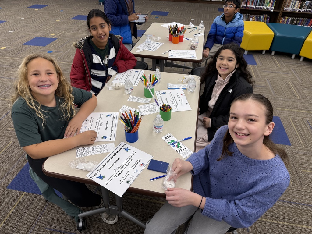 Bluebonnet Reading Challenge Winners