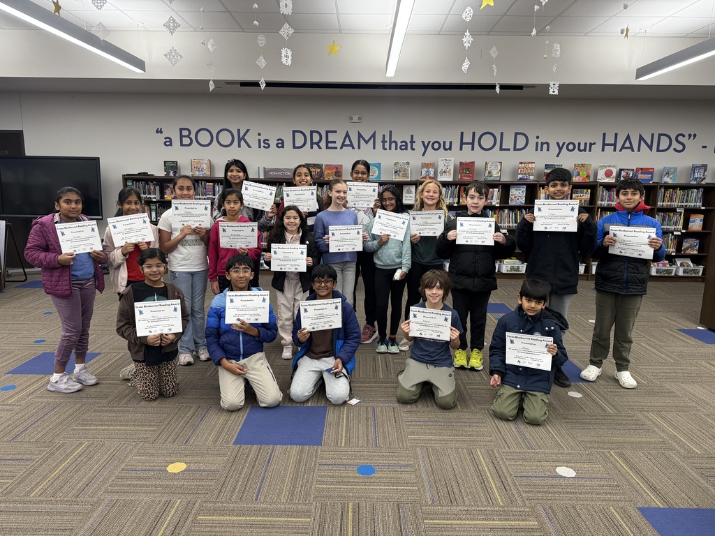 Bluebonnet Reading Challenge Winners