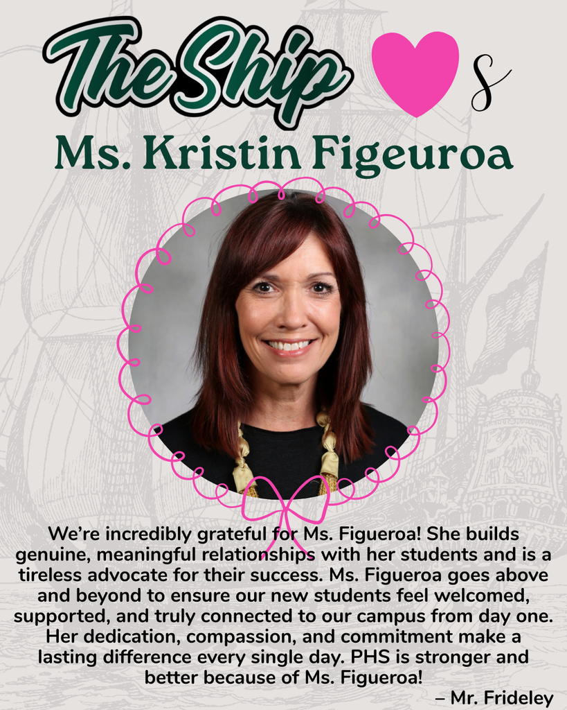 PHS Celebrates Ms. Figueroa for Counselor Appreciation Week