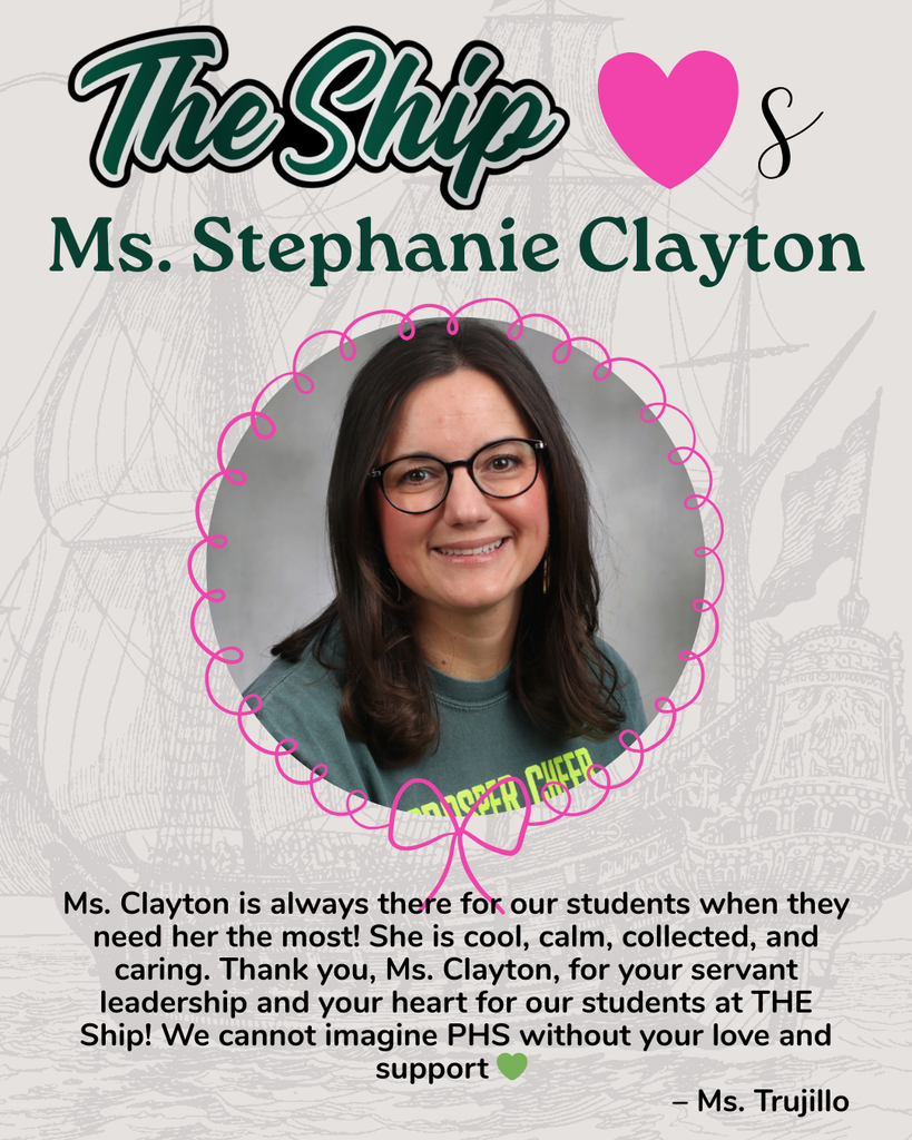 PHS Celebrates Ms. Clayton for Counselor Appreciation Week
