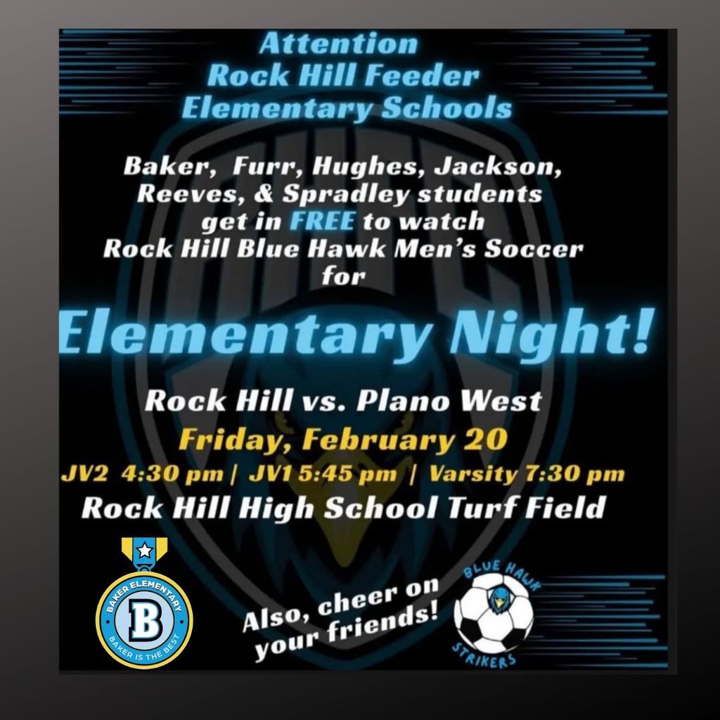 Baker Elementary Soccer Night
