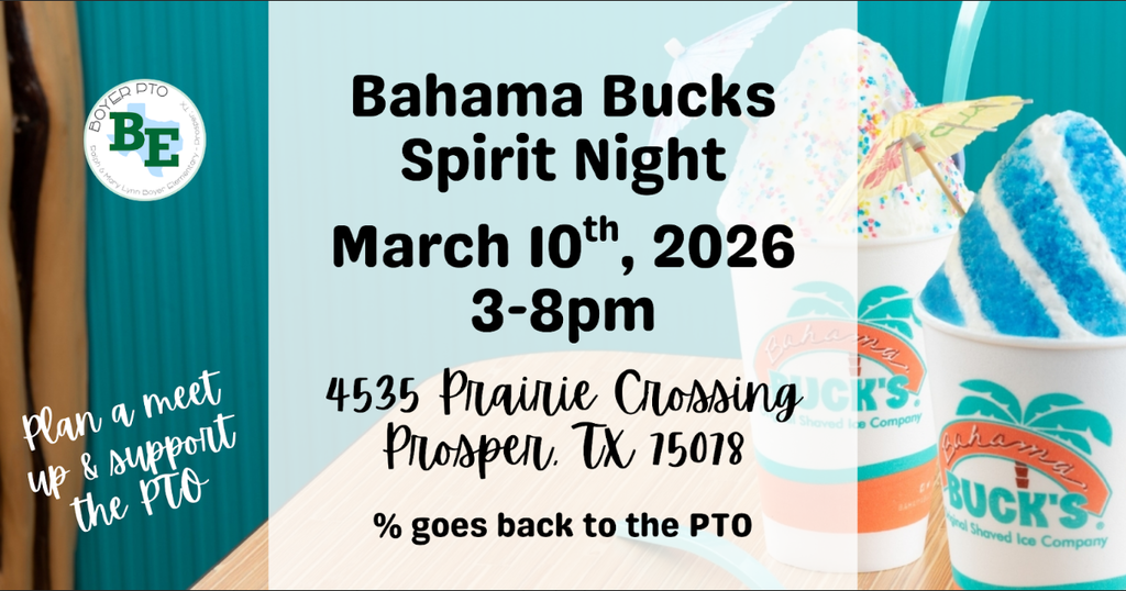 Bahama Bucks Spirit Night